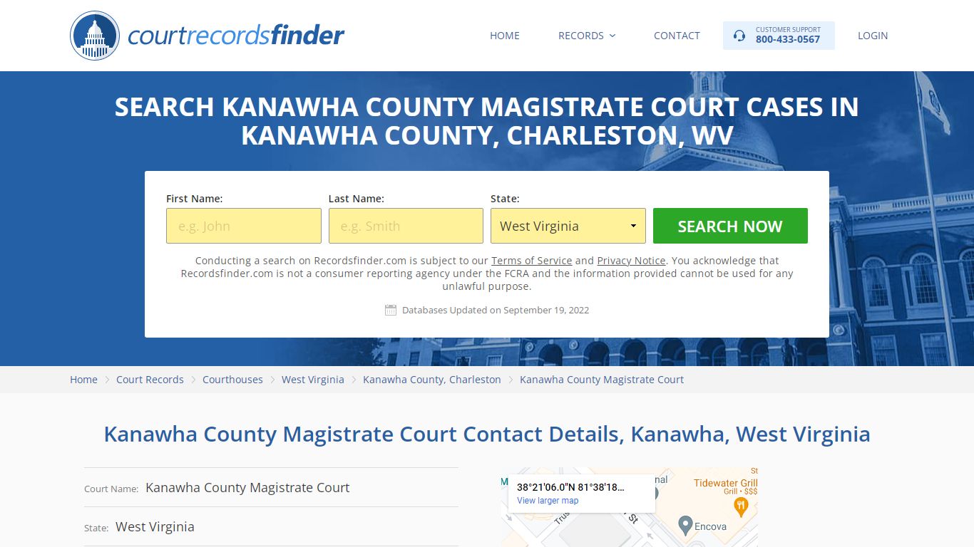 Kanawha County Magistrate Court Case Search - RecordsFinder